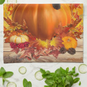 Thanksgiving Pumpkin Kat Theedoek (Gevouwen)