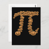 Thanksgiving Pumpkin Pi Jack O Lantern Briefkaart (Voorkant / Achterkant)