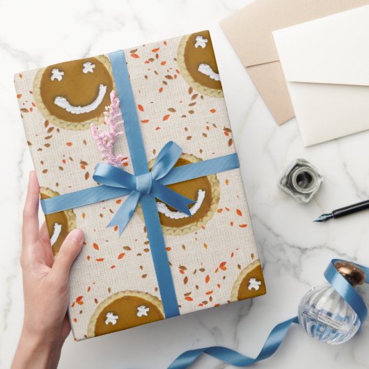 Thanksgiving Pumpkin Pie Cadeaupapier (Geschenken)