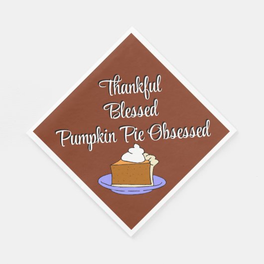 Thanksgiving Pumpkin Pie Dessert Servet (Hoek)