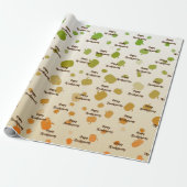 Thanksgiving Pumpkins Cadeaupapier (Uitgerold)
