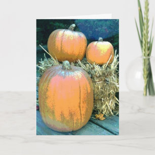 Thanksgiving Pumpkins Feestdagen Kaart