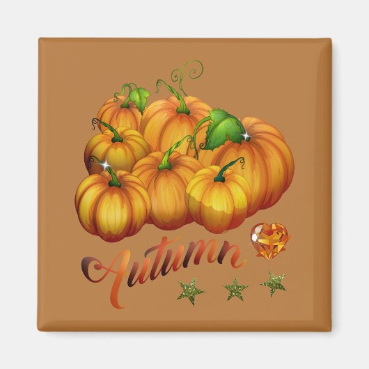 Thanksgiving Pumpkins Magneet (Voorkant)