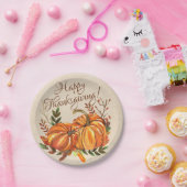 Thanksgiving Pumpkins Papieren Bordje (Feest)