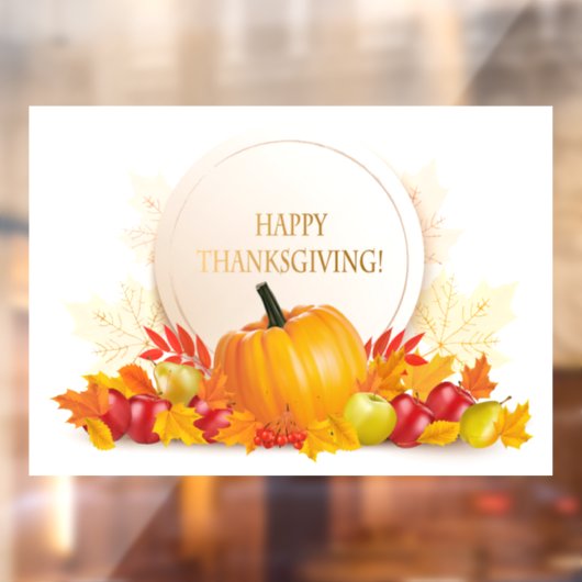 Thanksgiving Raamsticker (Vel 2)