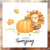Thanksgiving Raamsticker (Vel 2)
