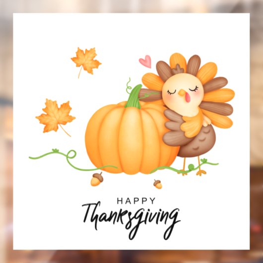Thanksgiving Raamsticker (Vel 2)