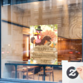 Thanksgiving Raamsticker (Cafe Raam)