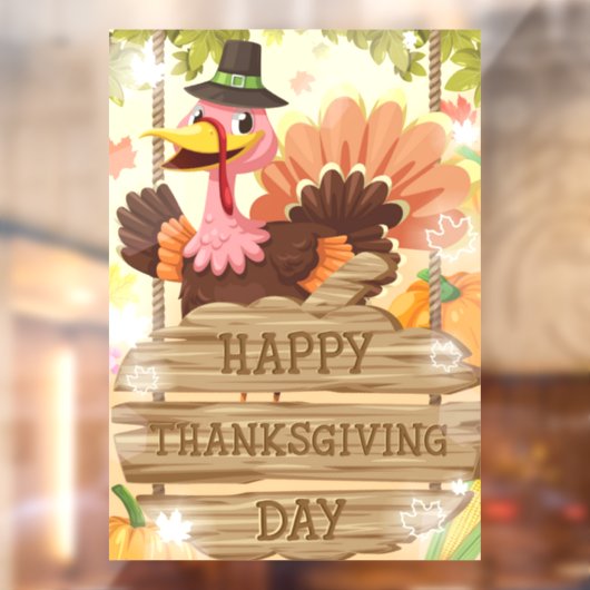 Thanksgiving Raamsticker (Vel 2)