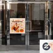 Thanksgiving Raamsticker (Kantoordeur)