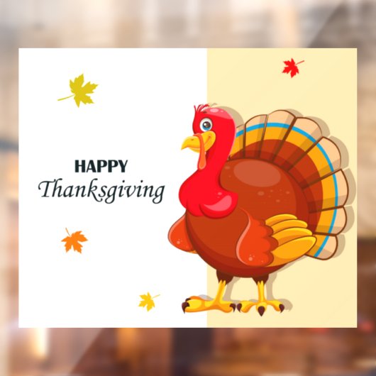 Thanksgiving Raamsticker (Vel 2)