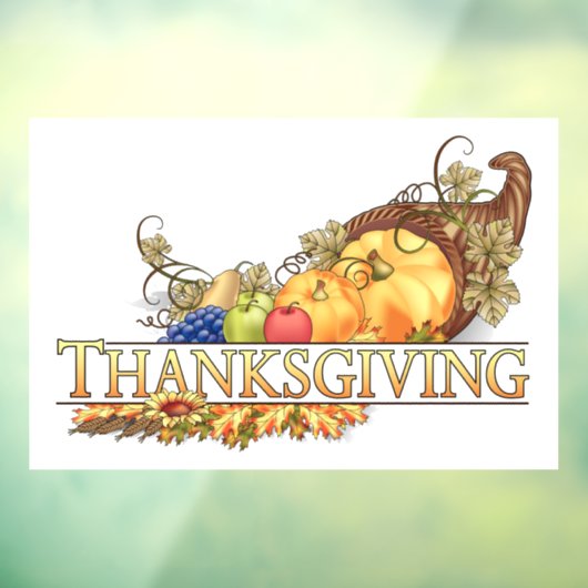 Thanksgiving Raamsticker (Vel 3)