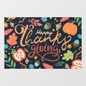 Thanksgiving Raamsticker (Vel)