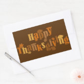 Thanksgiving Rechthoekige Sticker (Envelop)