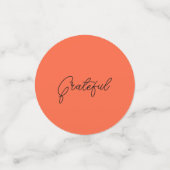 Thanksgiving Red Citrouille Table Confetti (Petit recto)