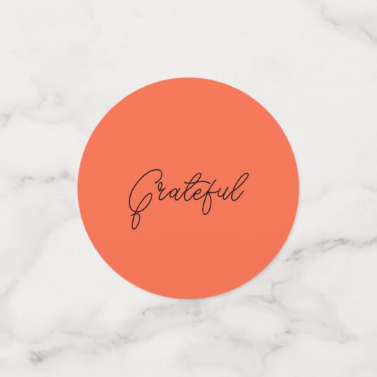 Thanksgiving Red Citrouille Table Confetti (Petit recto)