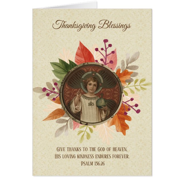  Thanksgiving Religieuze Verzegeling Jezus (Voorkant)
