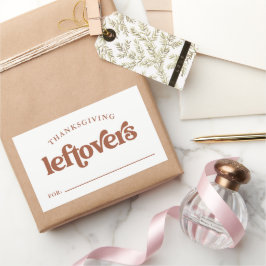 Thanksgiving restjes | Boho en Retro Rechthoekige Sticker