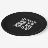 Thanksgiving restjes zijn voor Quitters Classic Mi Papieren Bordje (Gekanteld)