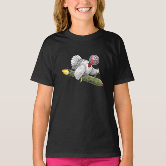 Thanksgiving Rocket Turkije T-shirt (Voorkant)