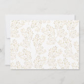 Thanksgiving Roos Gold Glitter Pumpkin Kaart (Achterkant)