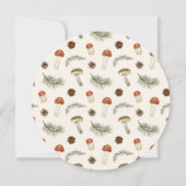 Thanksgiving Rustic Carved Wood Invitation Kaart (Achterkant)