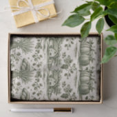 Thanksgiving Sage Green Harvest Toile Tissuepapier (Geschenk)