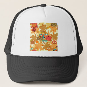 Thanksgiving scarecrow trucker pet