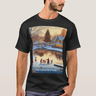Thanksgiving schaatsen T-shirt