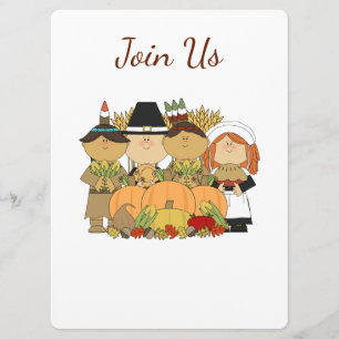 Thanksgiving (SCHATTIG) GEBEURTENISINVITATIE Kaart