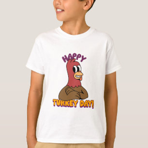 Thanksgiving Schattige Happy Turkey T-shirt