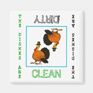 Thanksgiving Schone vuilwasmachine Magnet Magneet