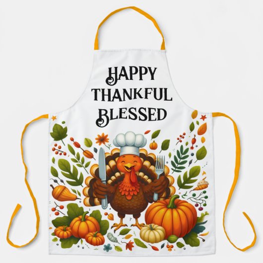 Thanksgiving Schort voor Holiday Cooking (Voorkant)