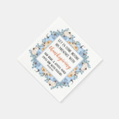 Thanksgiving Scripting Blue Pumpkin-Lijst Servet (Hoek)