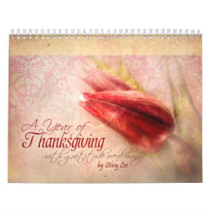 "Thanksgiving" Scripting Christelijke Art Calendar Kalender