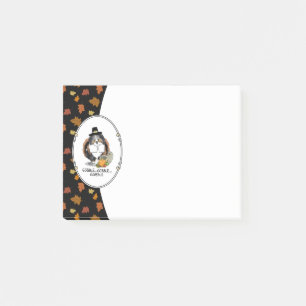 Thanksgiving Shetland Sheepdog (blue merle) Funny Post-it® Notes