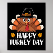Thanksgiving Shirten voor Kids Boys Peuter Happy T Poster (Voorkant)