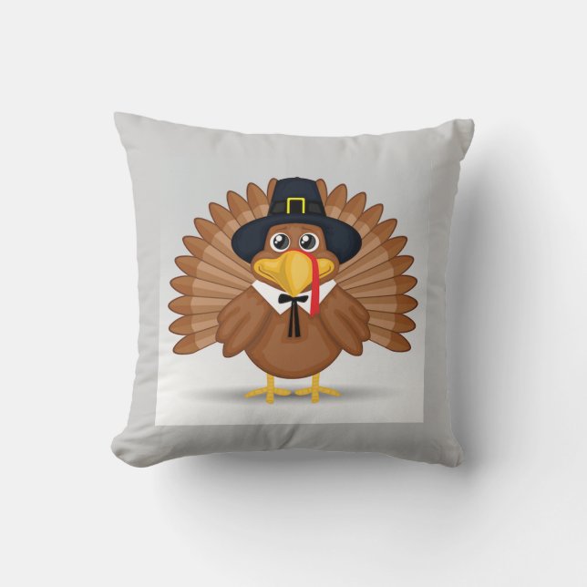 Thanksgiving Sierkussen/Turkije Kussen (Voorkant)