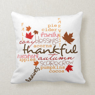 Thanksgiving Sierkussen/Typografie Kussen