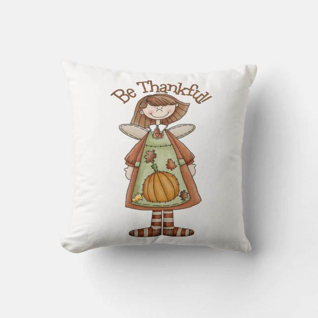 Thanksgiving Sierkussen/Wees dankbaar Kussen (Voorkant)