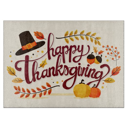 Thanksgiving Snijplank (Voorkant)