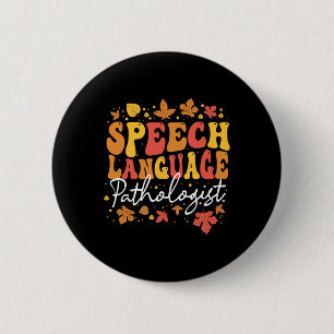 Thanksgiving Speech Therapy Herfst Speech Language Ronde Button 5,7 Cm