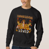 Thanksgiving Squad Leopard Three Fall Leopards Wea Trui (Voorkant)