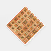 Thanksgiving Stamp Collage Papier Servet (Hoek)