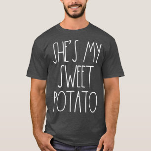 Thanksgiving stellen mijn zoete aardappel I Yam Se T-shirt