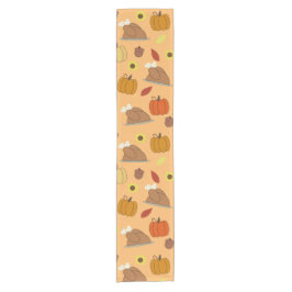 Thanksgiving Sticker Pattern Korte Tafelloper