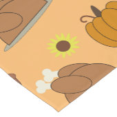 Thanksgiving Sticker Pattern Korte Tafelloper (Hoek)