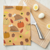 Thanksgiving Sticker Pattern Theedoek (Quarter Fold)
