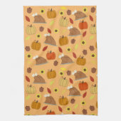 Thanksgiving Sticker Pattern Theedoek (Verticaal)