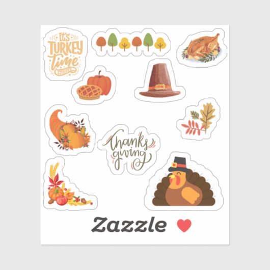 Thanksgiving Stickers (Vel)